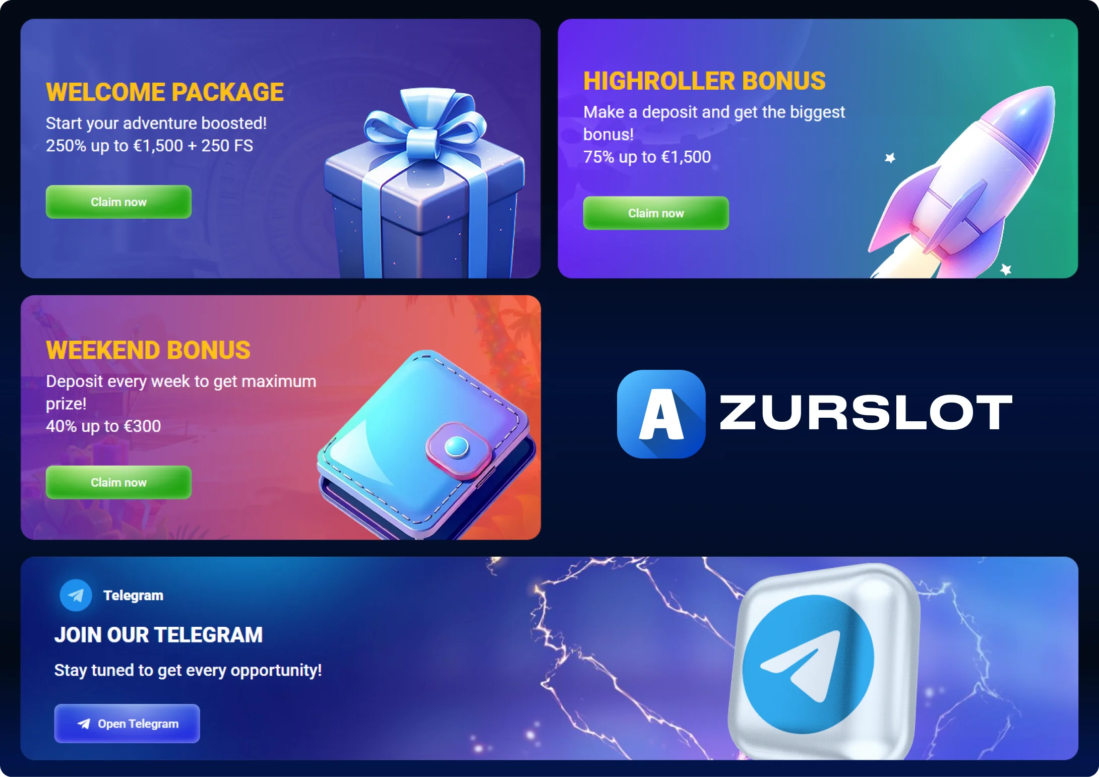 AzurSlot Izberite Svoj Bonus